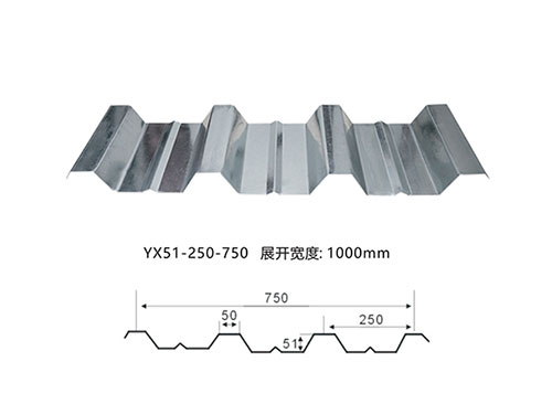 铜川YX51-250-750开口楼承板
