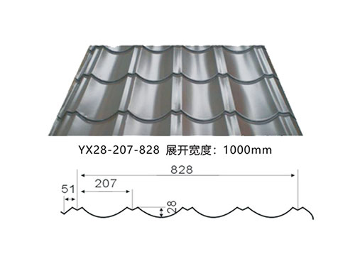 湘潭YX28-207-828彩钢琉璃瓦